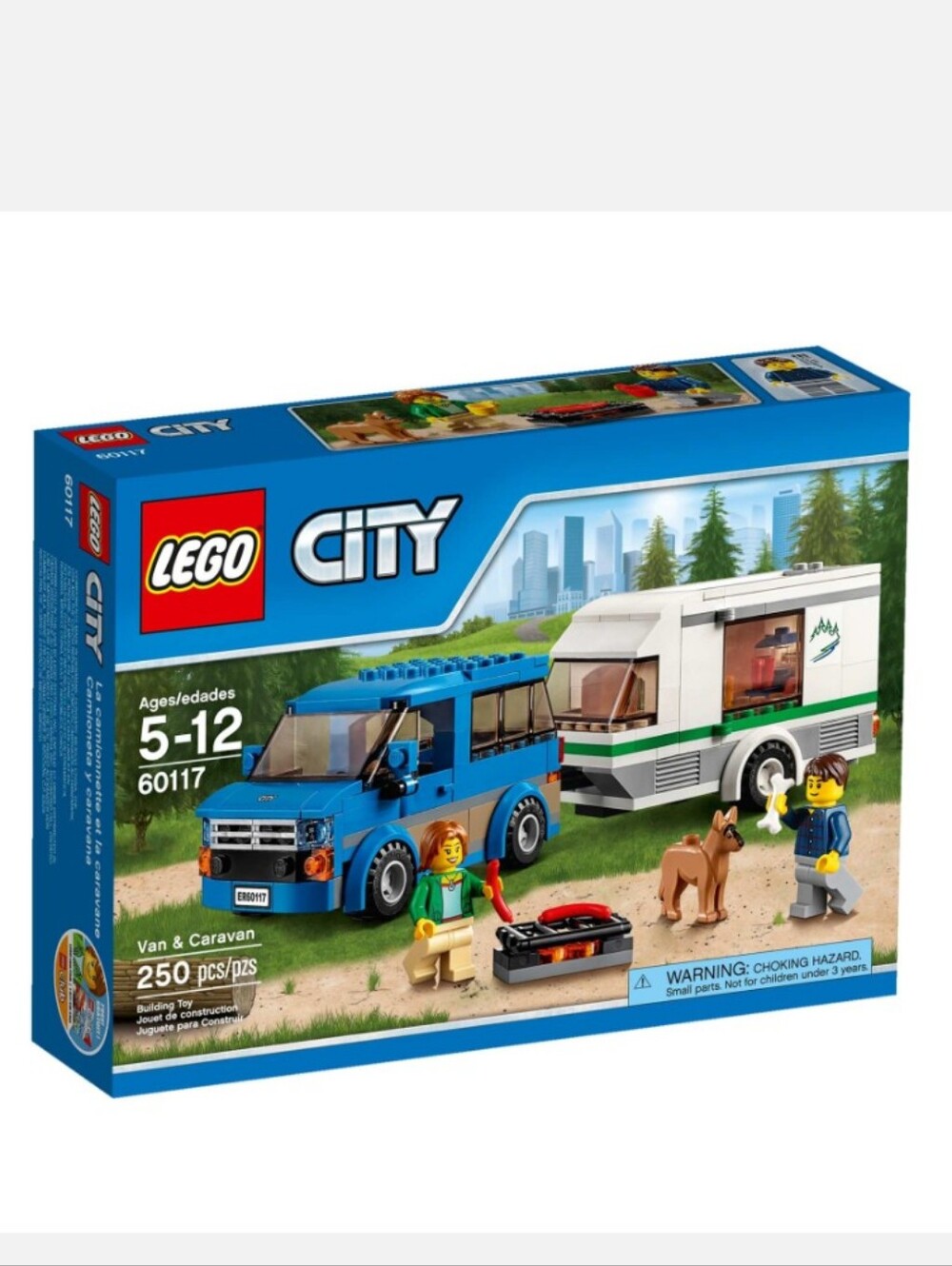 LEGO City 60117 Blue Van And Caravan Lego Building Set